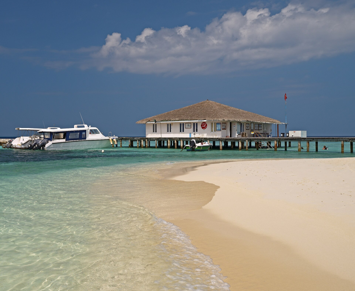 The dive centre on Eriyadu The dive centre on Eriyadu