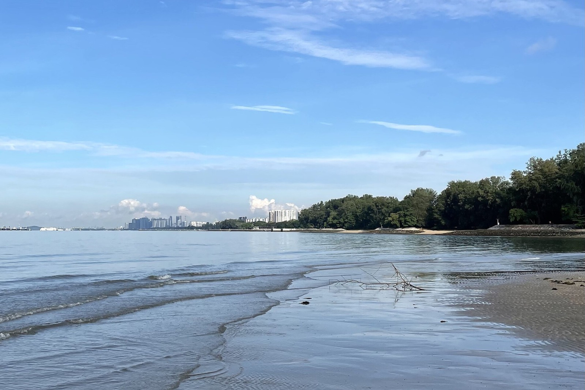 Zone H of East Coast Park, photographed in 2021. This is one section of the long coastal park; choose an access point for the area you plan to visit. Zone H of East Coast Park in Singapore.