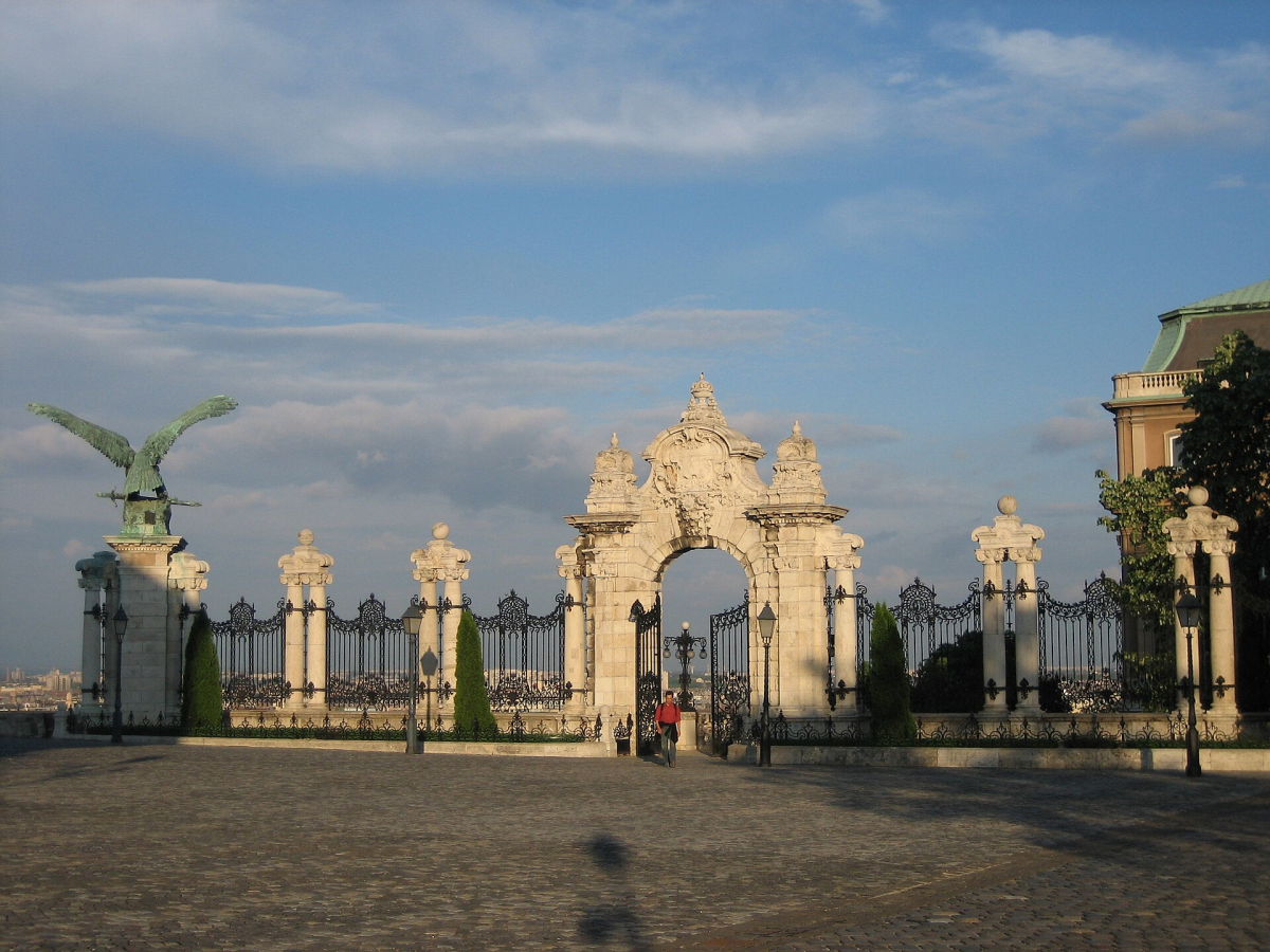Entrance and streets of Budapest’s Castle District
