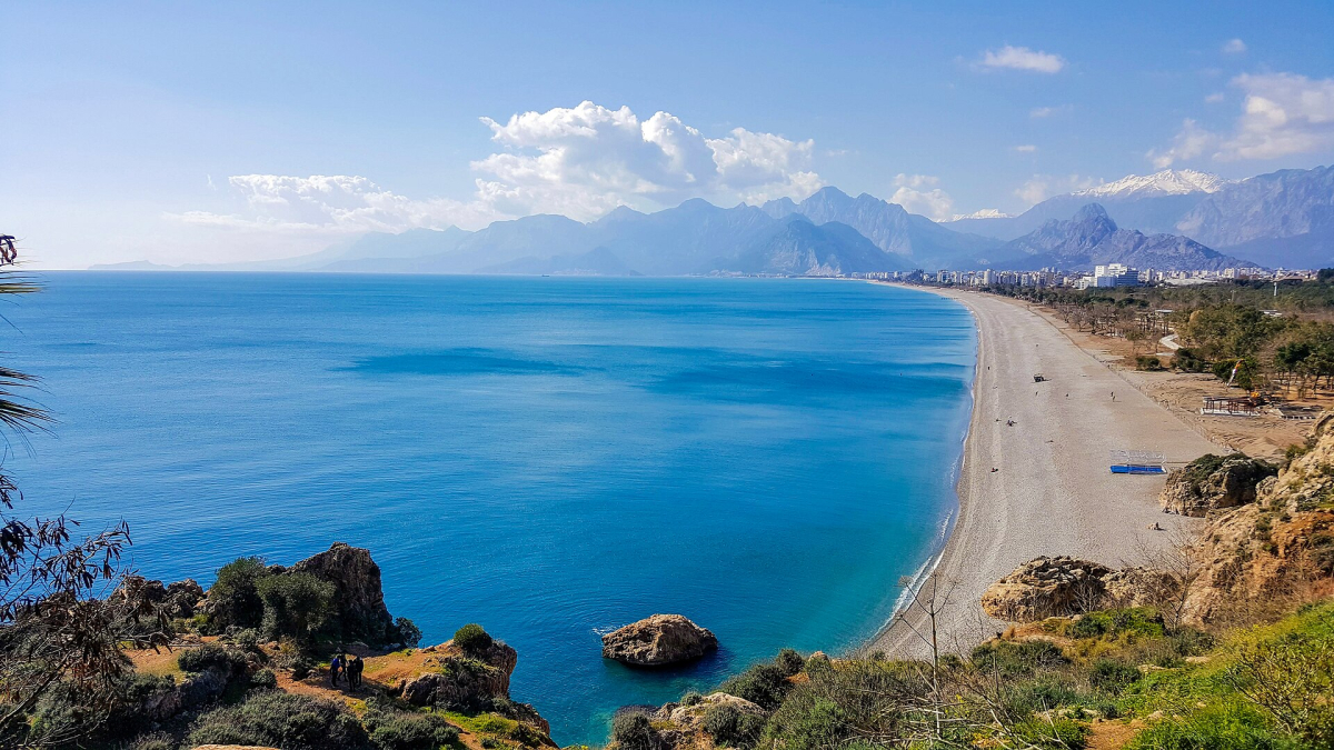 Antalya cliffs and Konyaaltı coastline