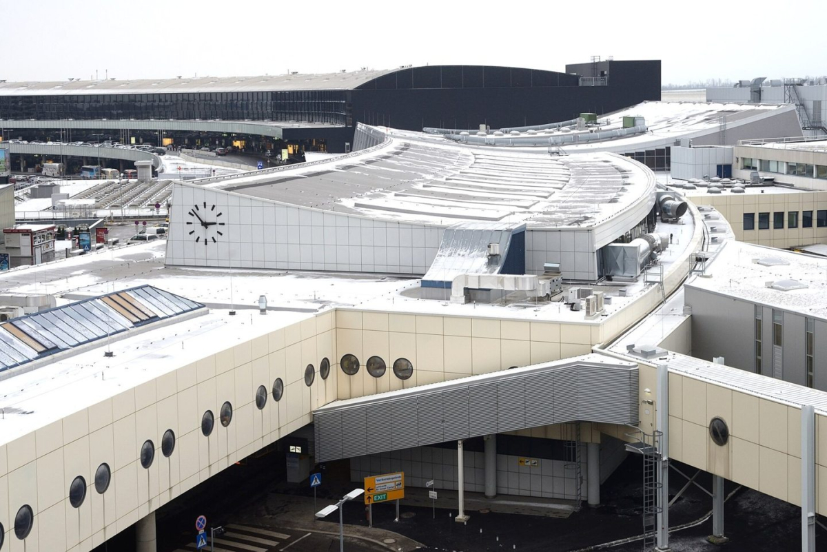 Terminal buildings at Vienna International Airport Terminal buildings at Vienna International Airport