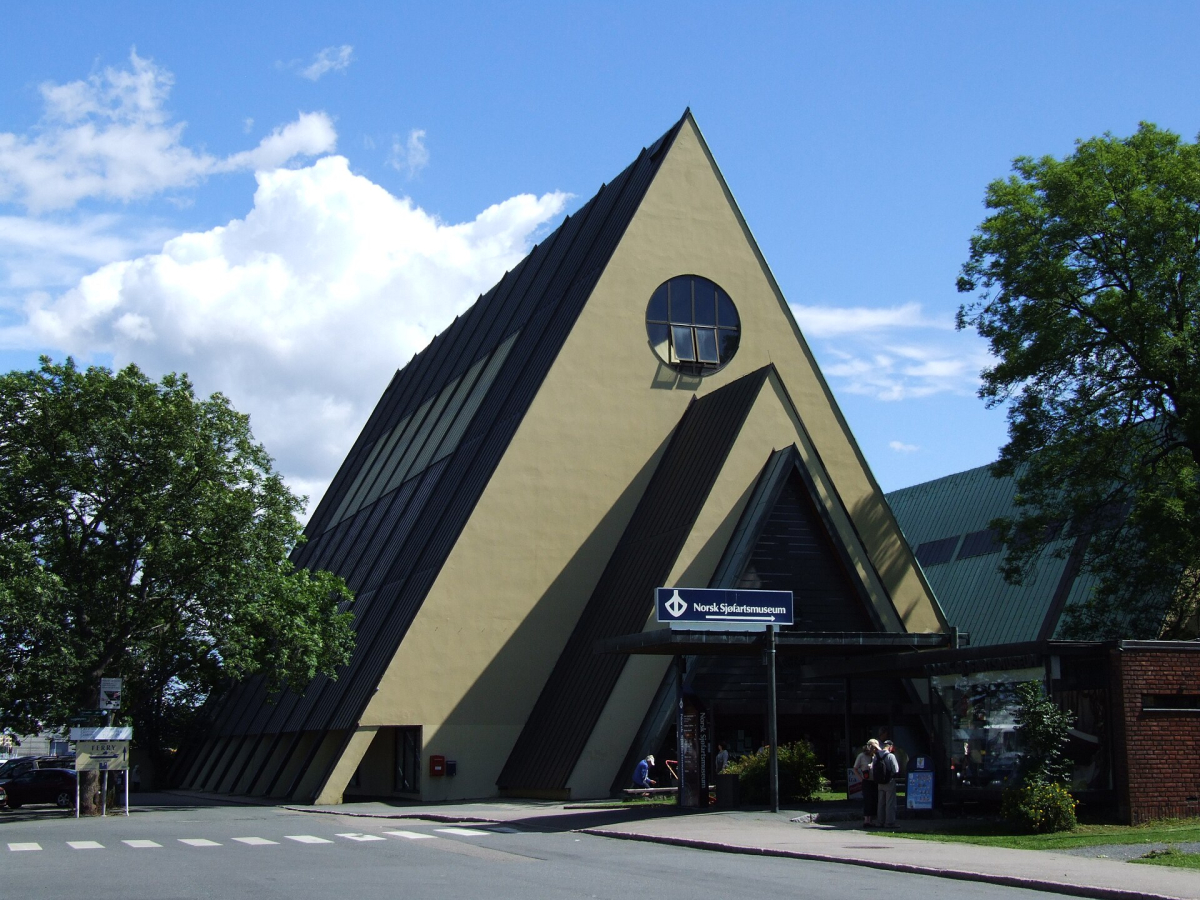 The distinctive Fram Museum building on Bygdøy.