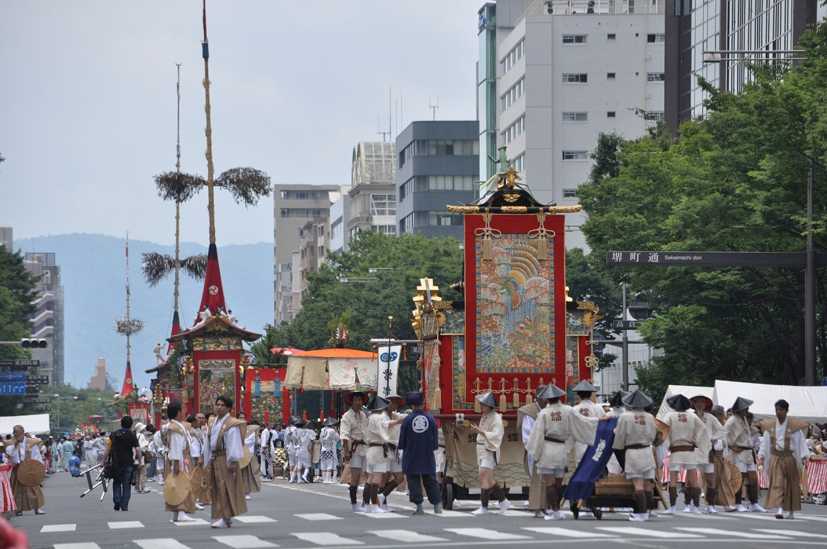 A Gion Matsuri scene in Kyoto A Gion Matsuri scene in Kyoto