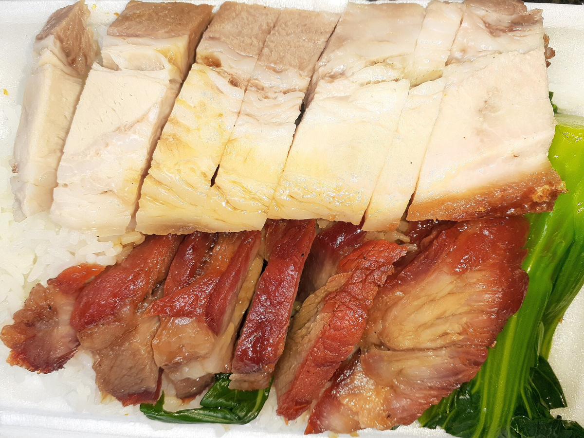 Roast-meat rice in Hong Kong