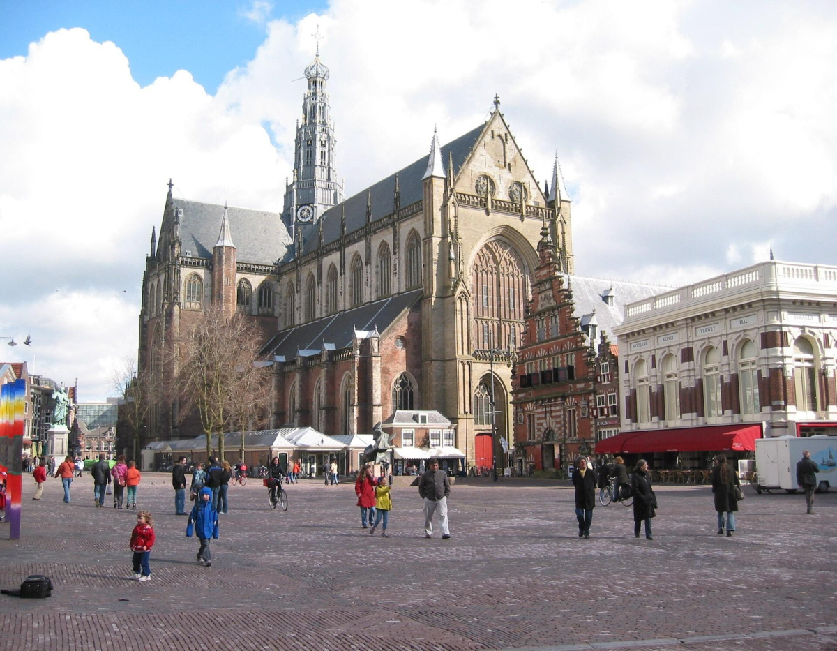 Grote Markt in Haarlem.