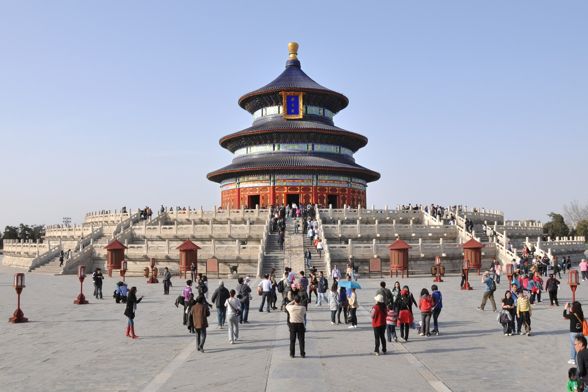Blue-roofed Hall of Prayer for Good Harvests above its marble terraces