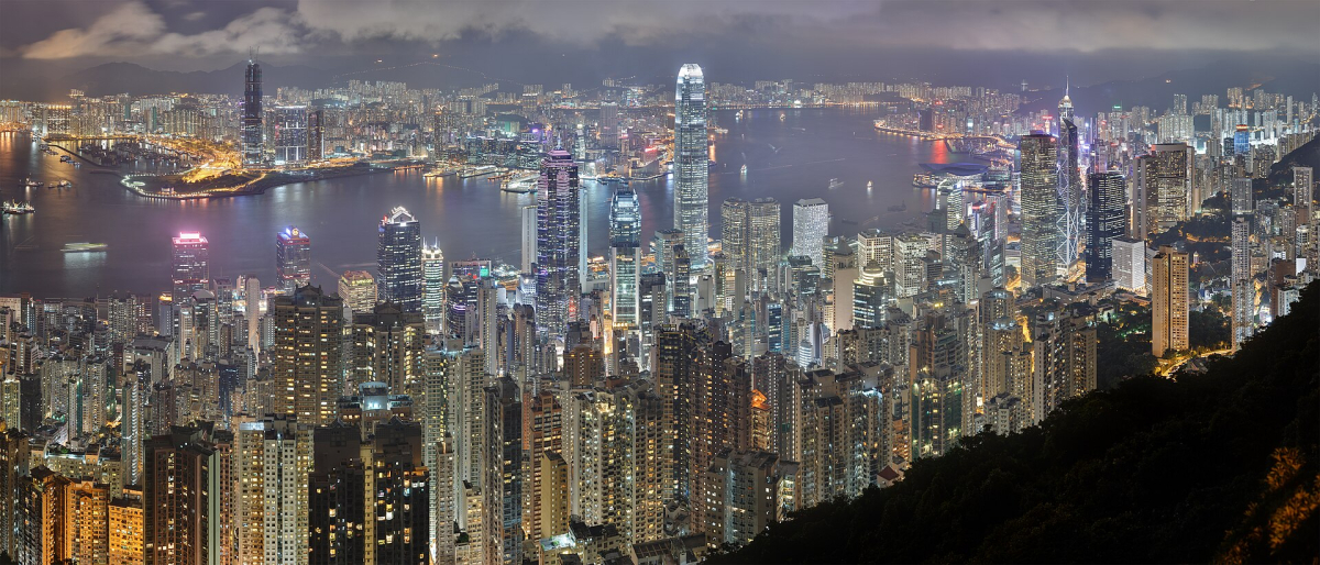 Victoria Harbour’s illuminated skyline after dark. Victoria Harbour’s illuminated skyline after dark.
