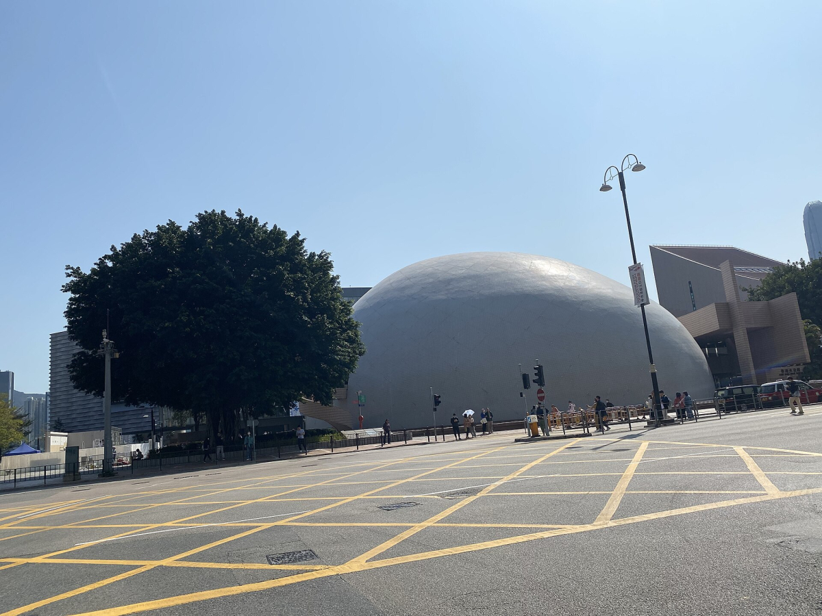 Hong Kong Space Museum’s domed building in Tsim Sha Tsui, March 2023.