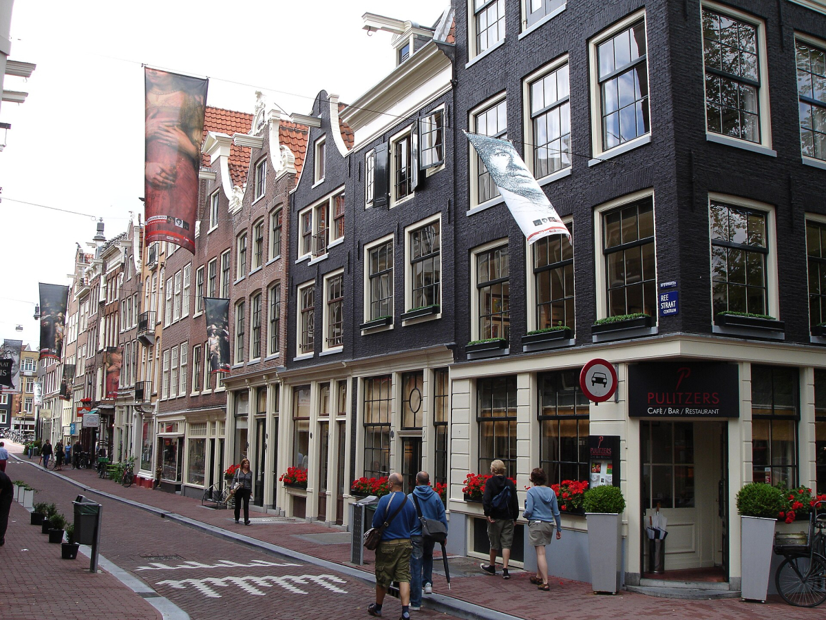Pulitzer Amsterdam’s canal-house exterior; the photograph does not show a room category. Pulitzer Amsterdam’s canal-house exterior; the photograph does not show a room category.