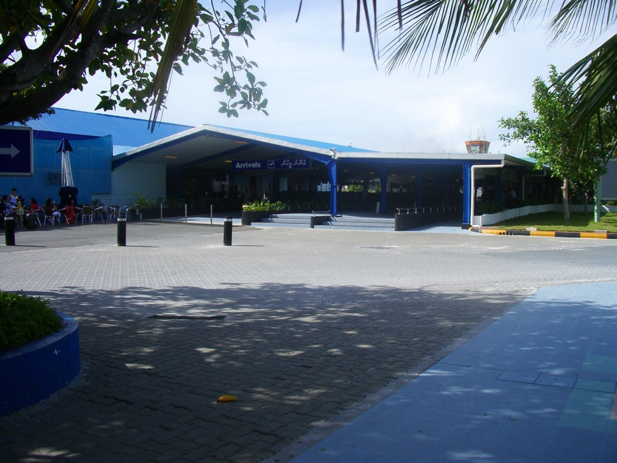 Historical airport terminal on Hulhulé Historical airport terminal on Hulhulé
