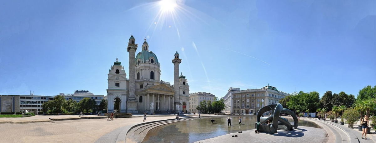 Karlskirche and the public space in front of it