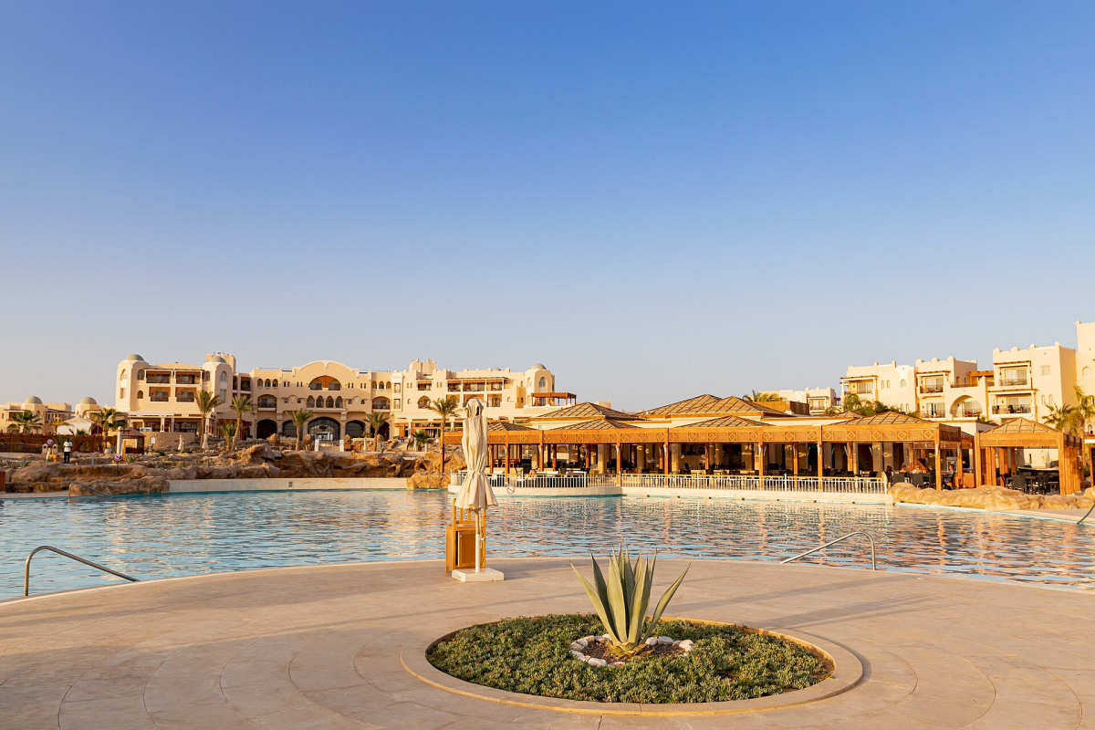 Kempinski Soma Bay courtyard and water features Kempinski Soma Bay courtyard and water features
