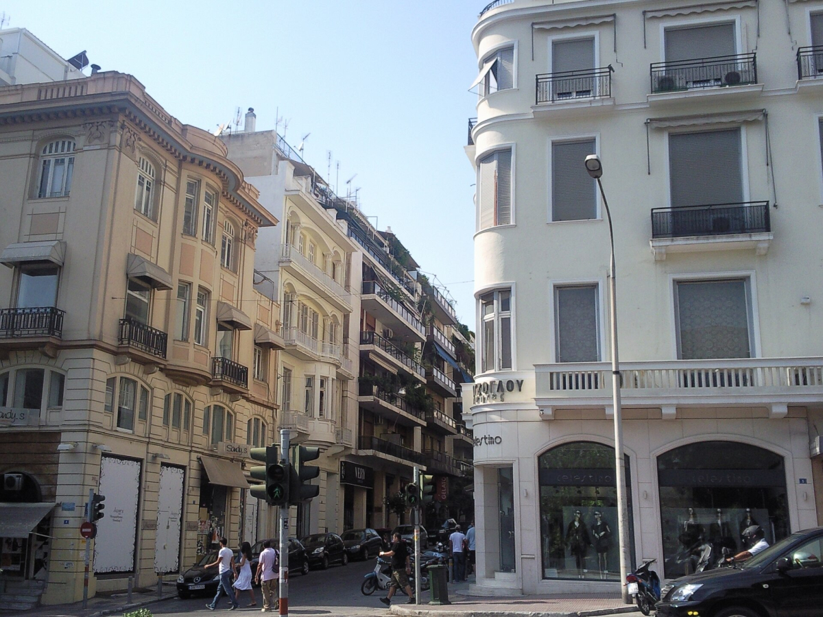 A central street in Kolonaki. A central street in Kolonaki.