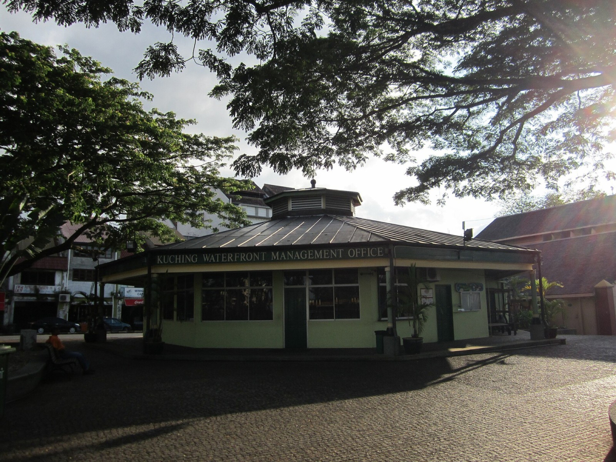 A riverfront building in Kuching. A riverfront building in Kuching.