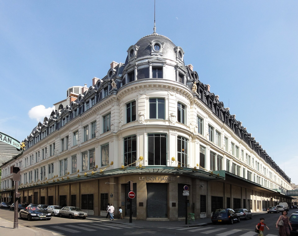 Le Bon Marché department-store exterior.