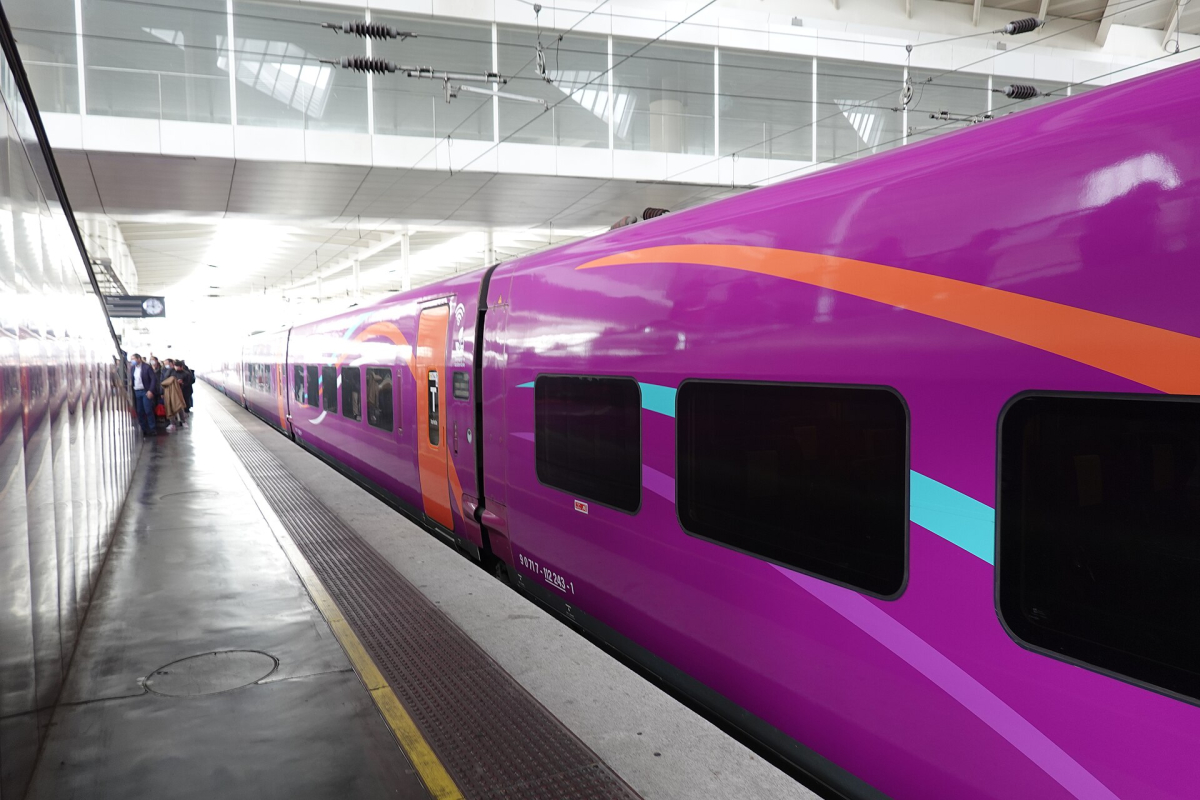 A train at Madrid Atocha station in 2022.