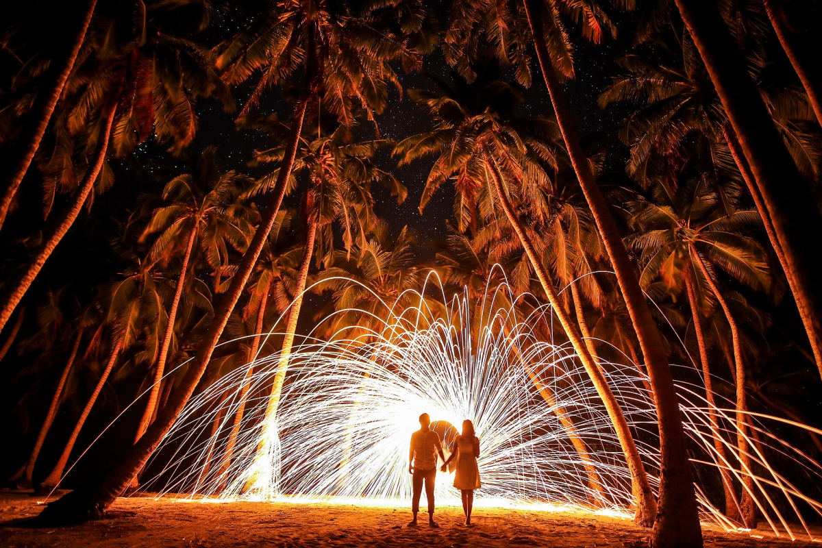A wedding scene photographed on Fuvahmulah