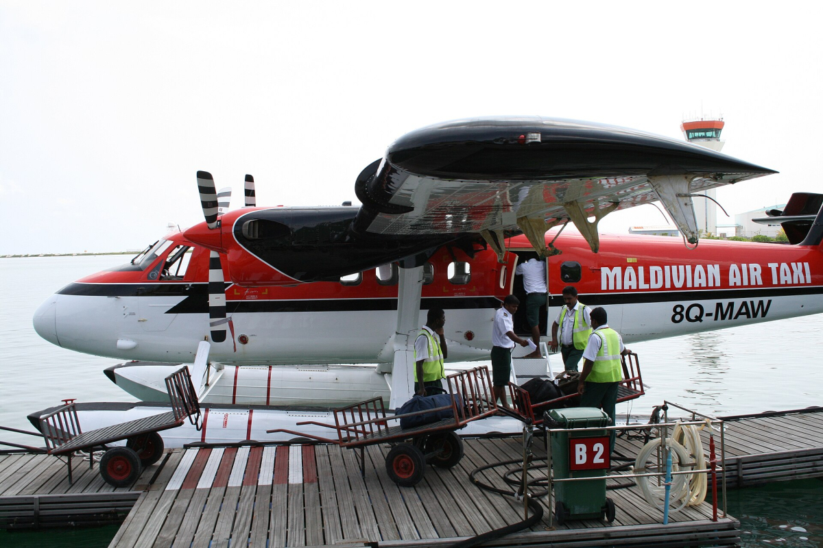 Maldivian Air Taxi seaplane in 2009