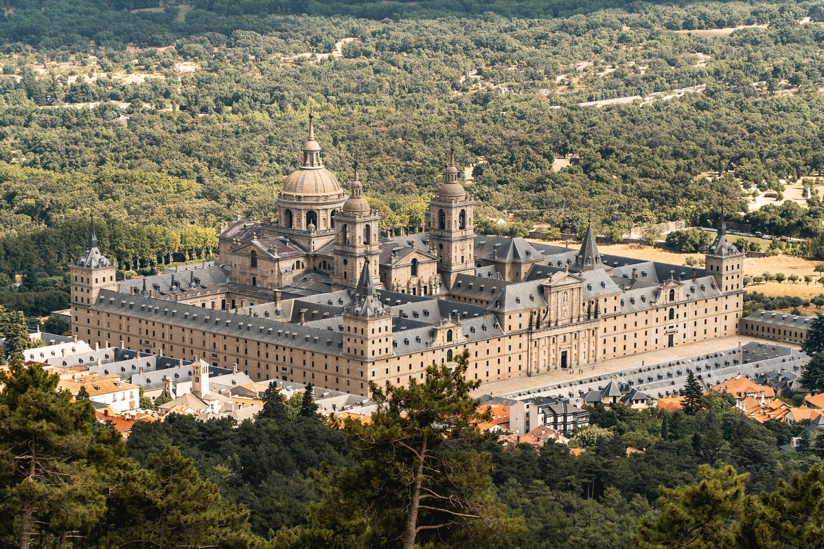 The Royal Monastery of El Escorial and its surroundings. The Royal Monastery of El Escorial and its surroundings.
