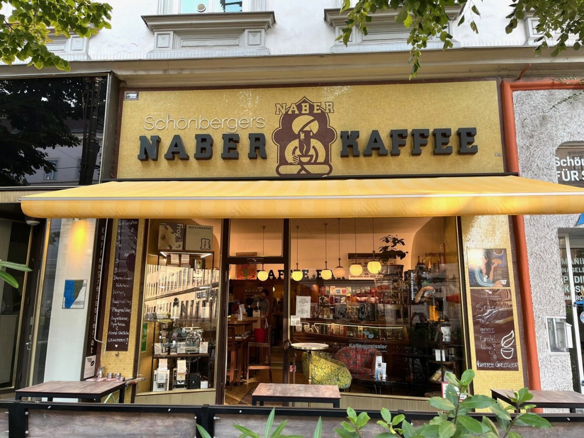 A Vienna coffee shop exterior