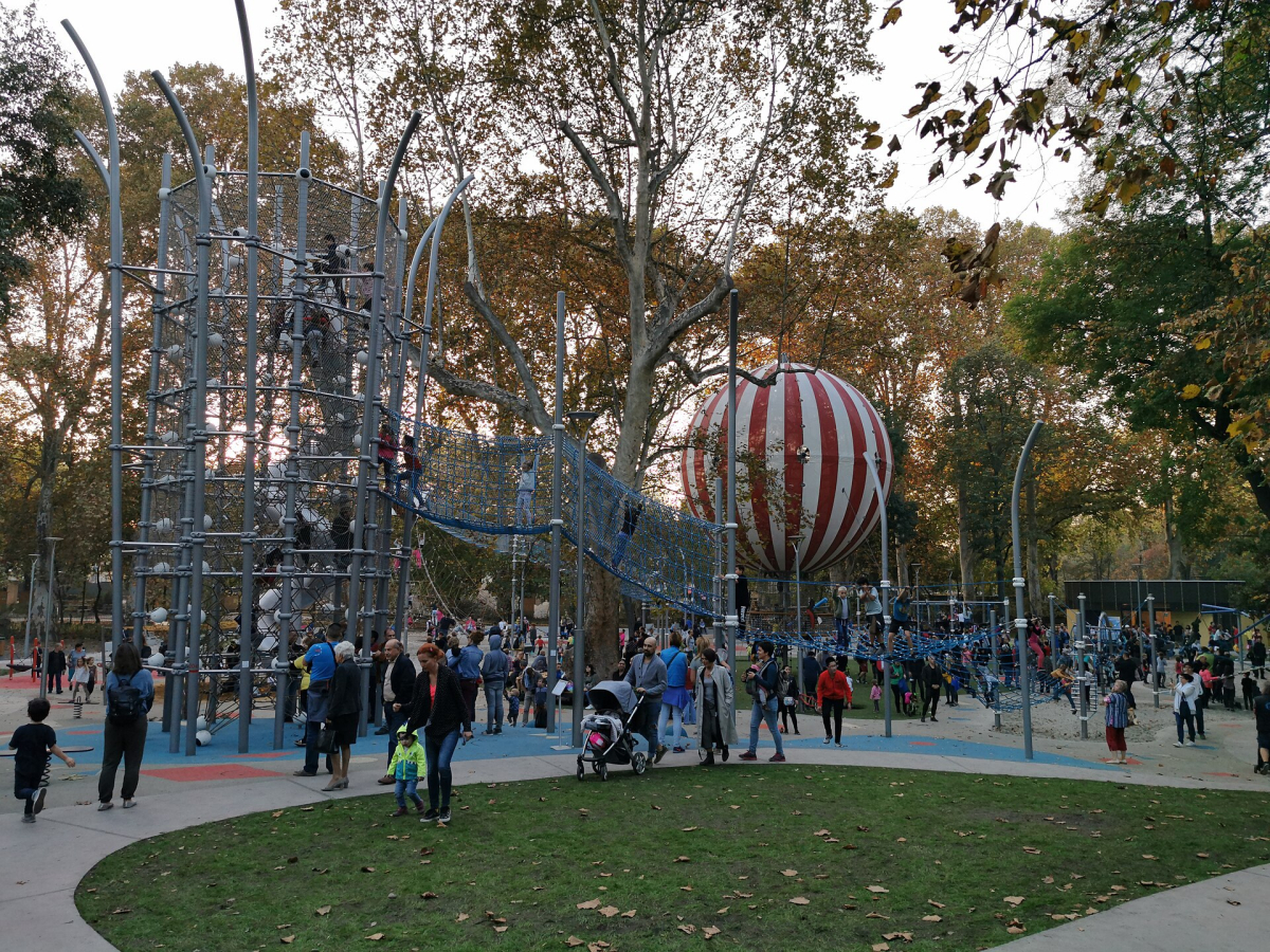 Playground in Budapest City Park Playground in Budapest City Park