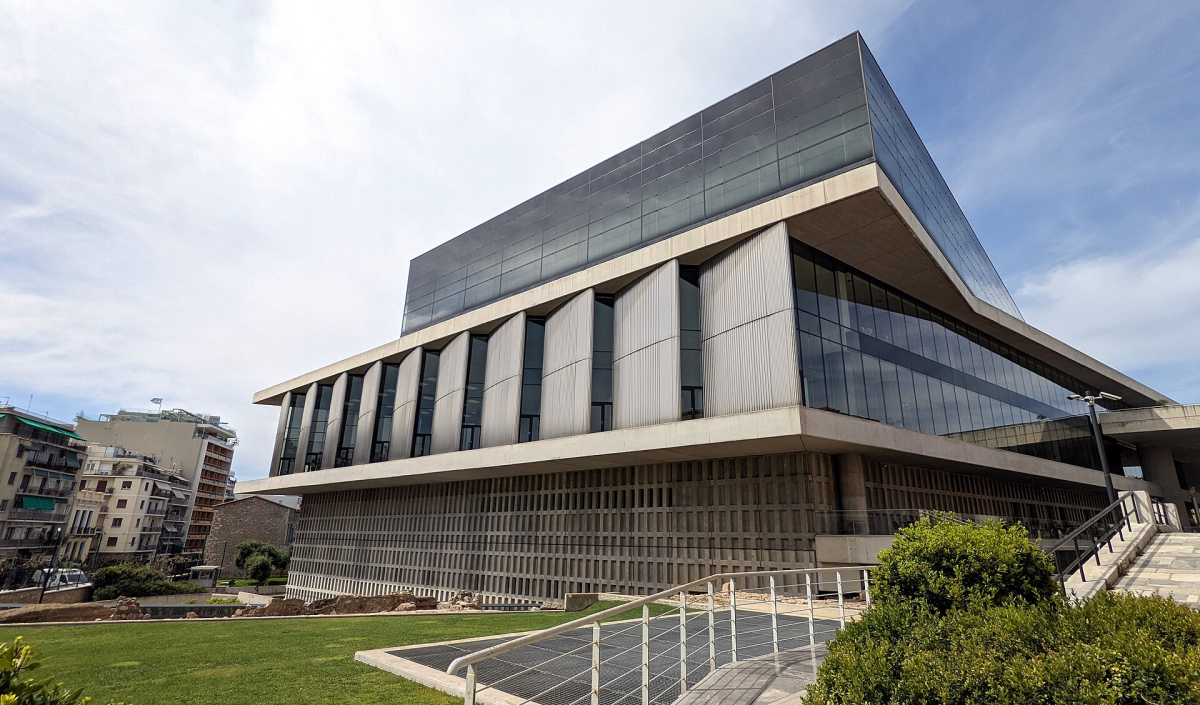 The Acropolis Museum exterior, photographed in April 2023. The Acropolis Museum exterior, photographed in April 2023.