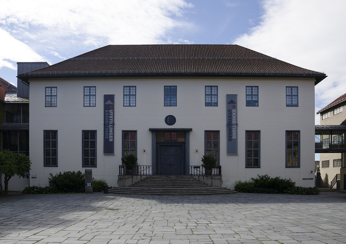 An exhibition building at Norsk Folkemuseum; the museum also includes extensive open-air historic buildings. An exhibition building at Norsk Folkemuseum; the museum also includes extensive open-air historic buildings.