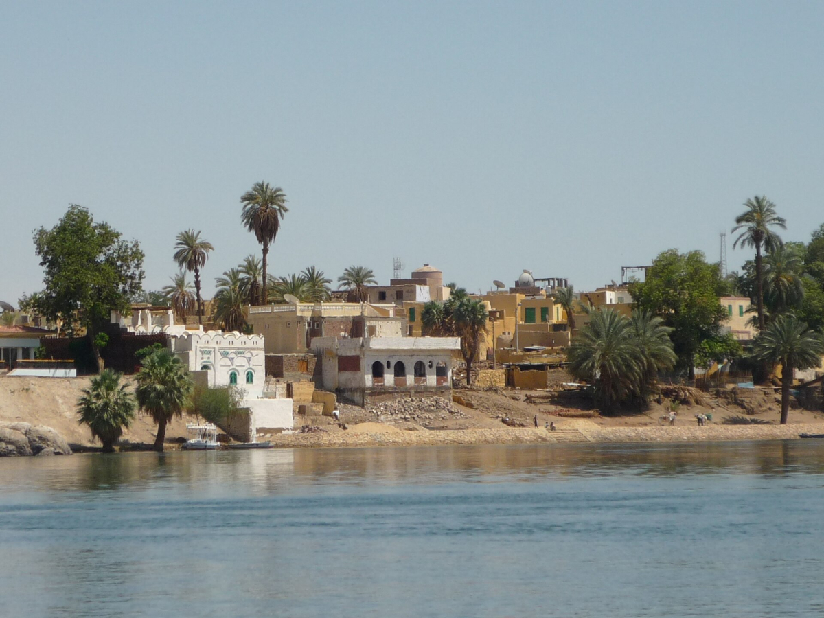 Nubian settlement along Elephantine Island at Aswan