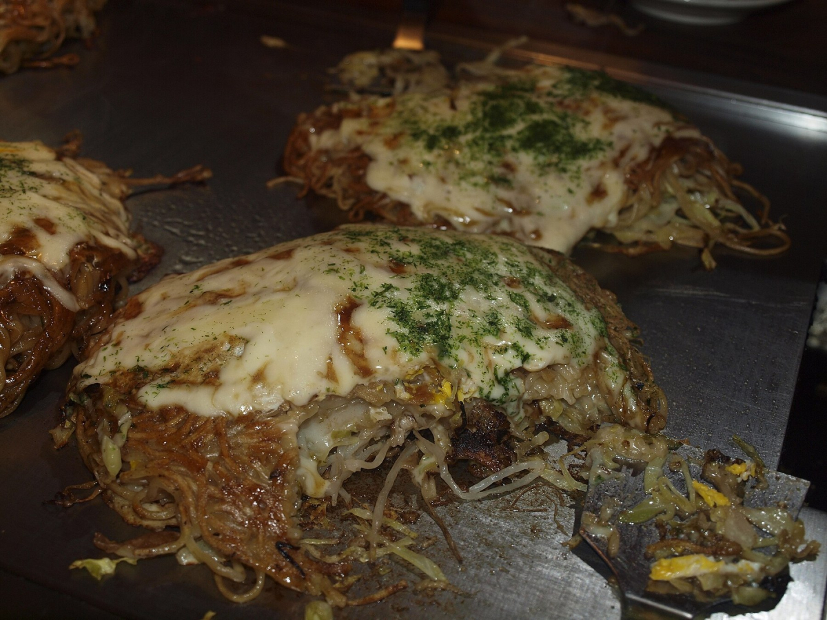 Hiroshima-style okonomiyaki