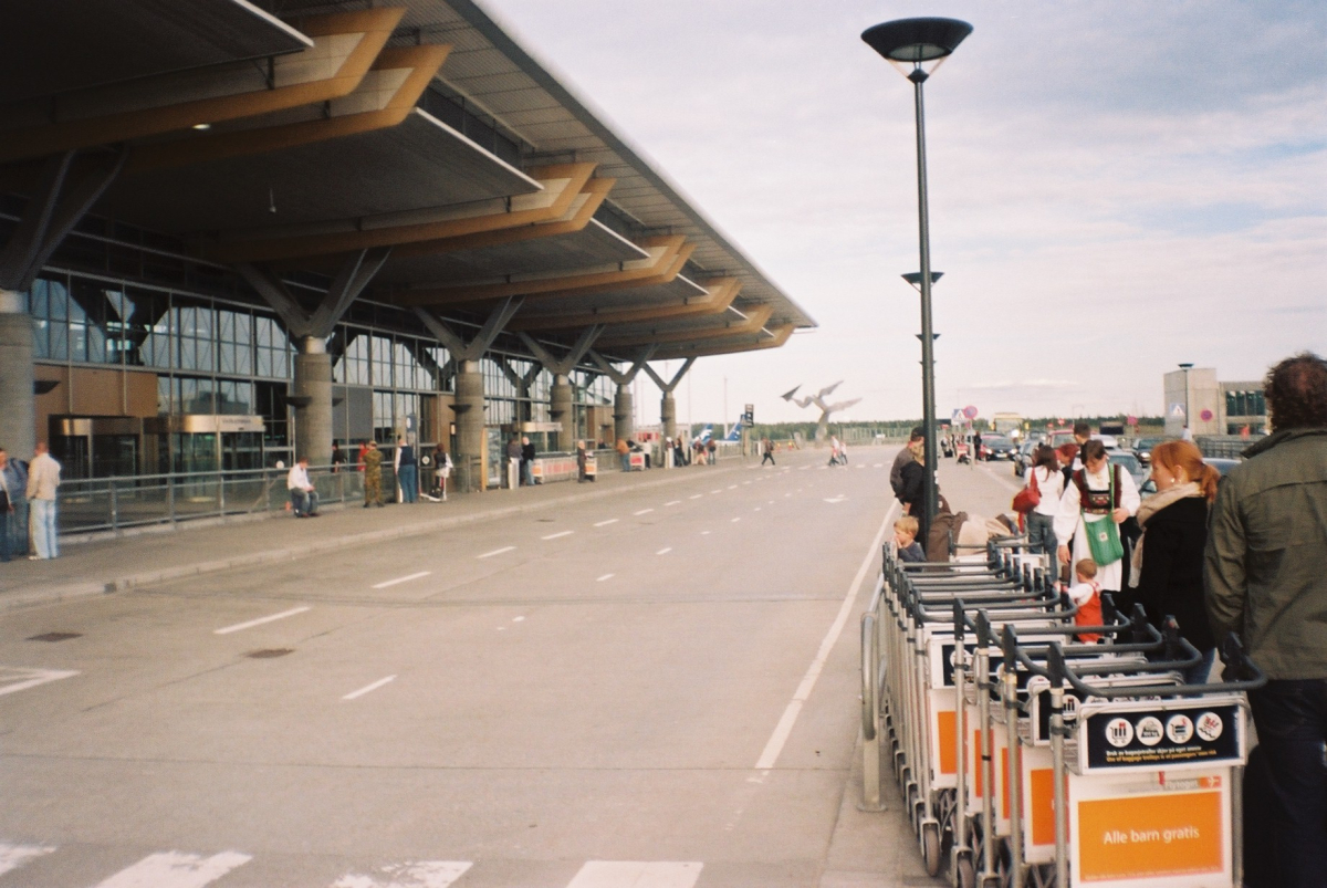 Gardermoen’s terminal exterior in 2008; follow today’s terminal signs for your route. Gardermoen’s terminal exterior in 2008; follow today’s terminal signs for your route.