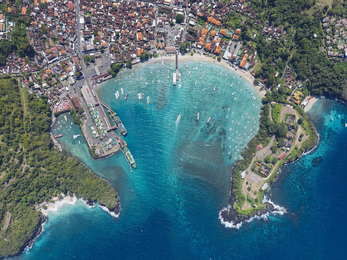 Padangbai harbour on Bali’s east coast