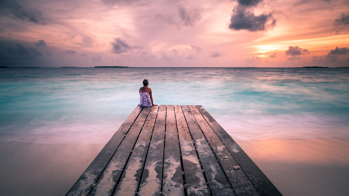 Sunset in the Maldives