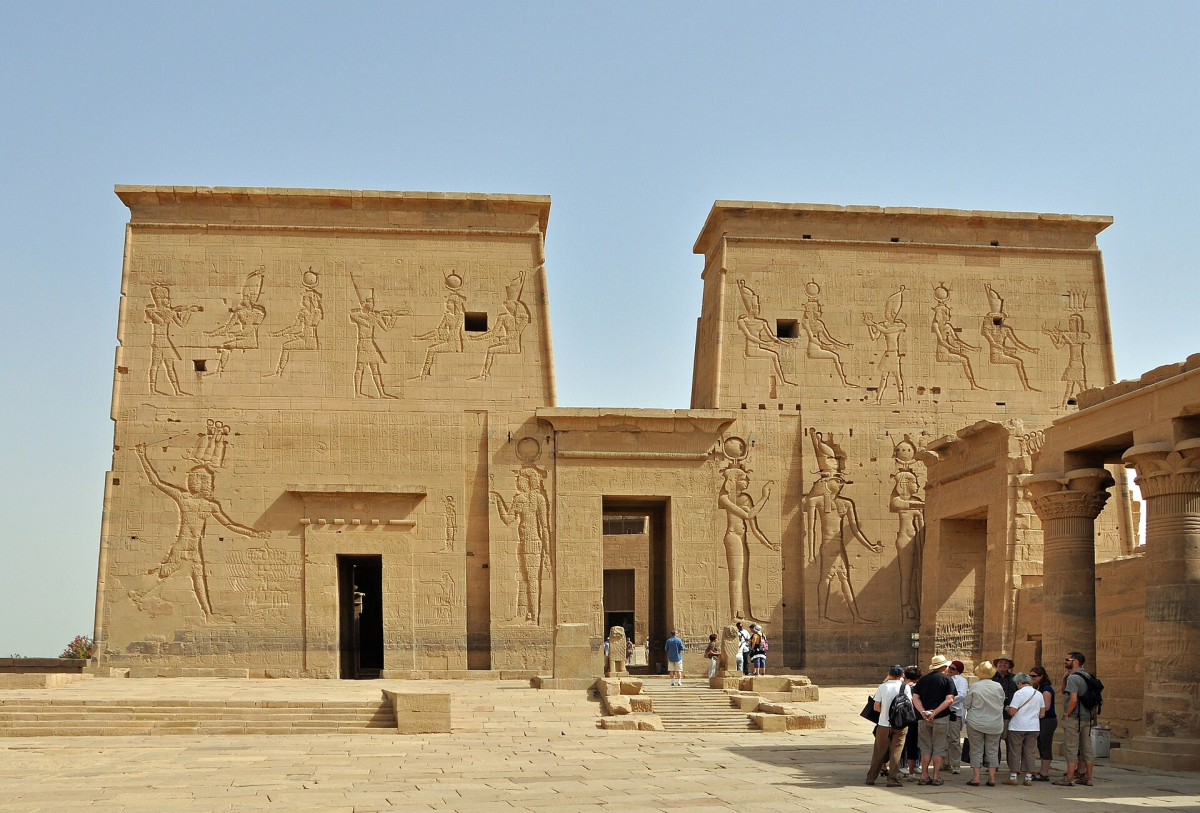 First pylon of the Temple of Isis at Philae First pylon of the Temple of Isis at Philae