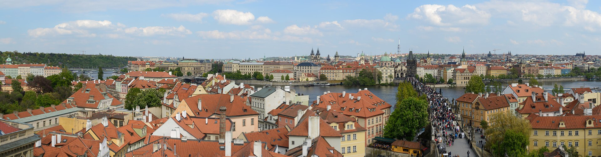 A broad Prague cityscape A broad Prague cityscape