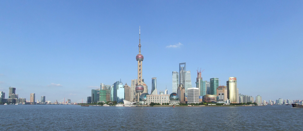 The Bund waterfront facing the modern Shanghai skyline The Bund waterfront facing the modern Shanghai skyline