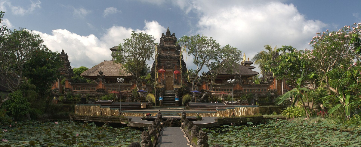 Pura Taman Saraswati in Ubud. Pura Taman Saraswati in Ubud