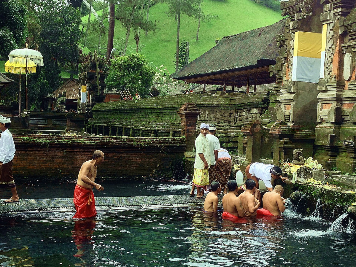 Purification pools at Pura Tirta Empul