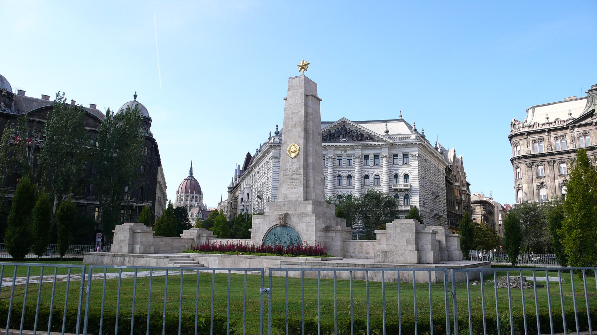 Memorial at Szabadság tér in Budapest’s Lipótváros