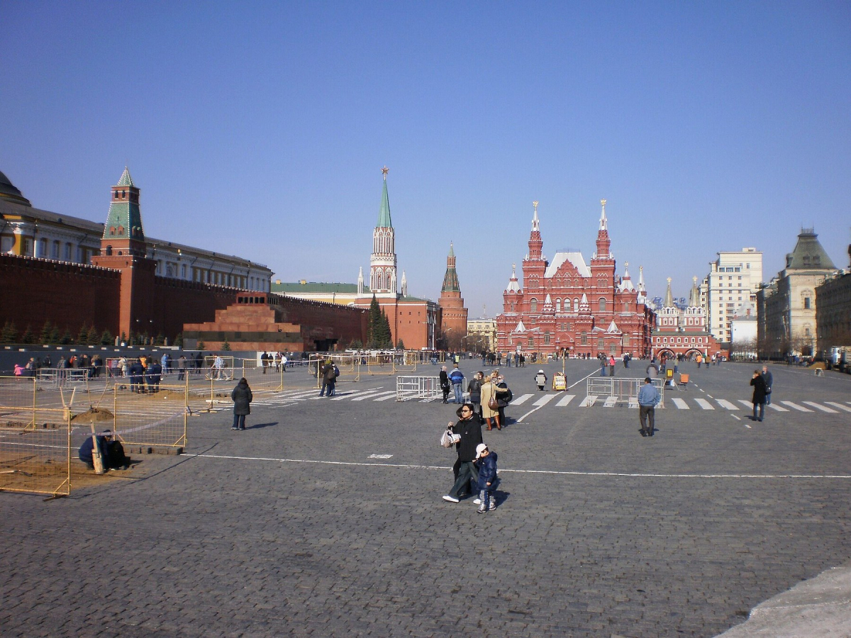 The historic Red Square area in Moscow