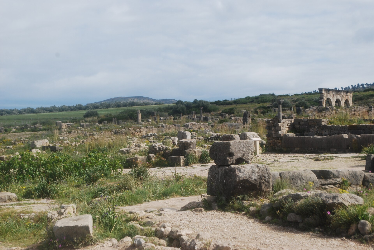 Roman ruins at Volubilis Roman ruins at Volubilis