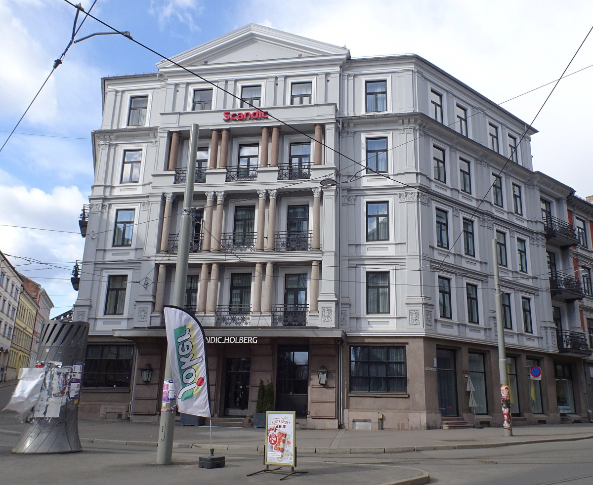 Scandic Holberg at Holbergs plass 1, photographed in March 2022, before its 2025 renovation. Scandic Holberg at Holbergs plass 1, photographed in March 2022, before its 2025 renovation.