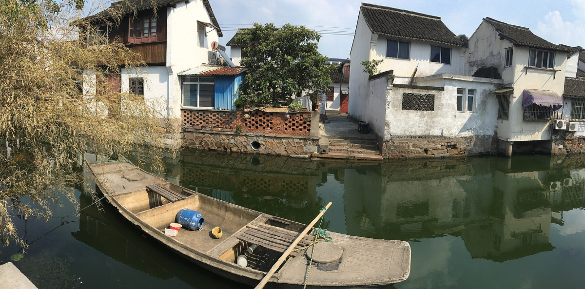 A Lower Yangtze garden or water-town scene A Lower Yangtze garden or water-town scene