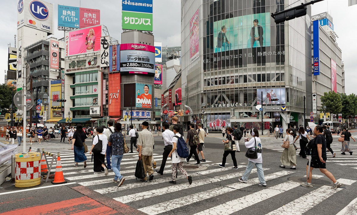 Shibuya Crossing and surrounding buildings Shibuya Crossing and surrounding buildings