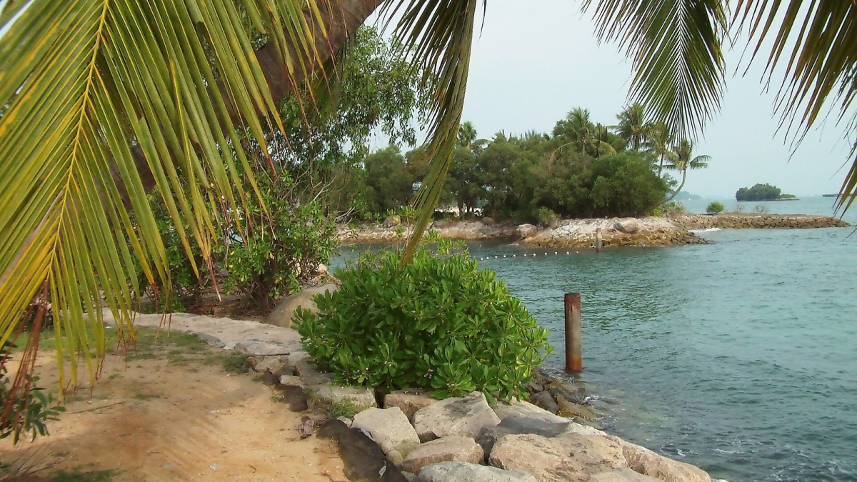 Siloso Beach on Sentosa, Singapore
