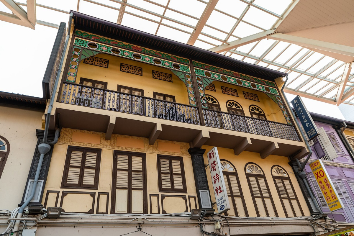 Shophouses on Smith Street in Chinatown. Shophouses on Smith Street in Chinatown.