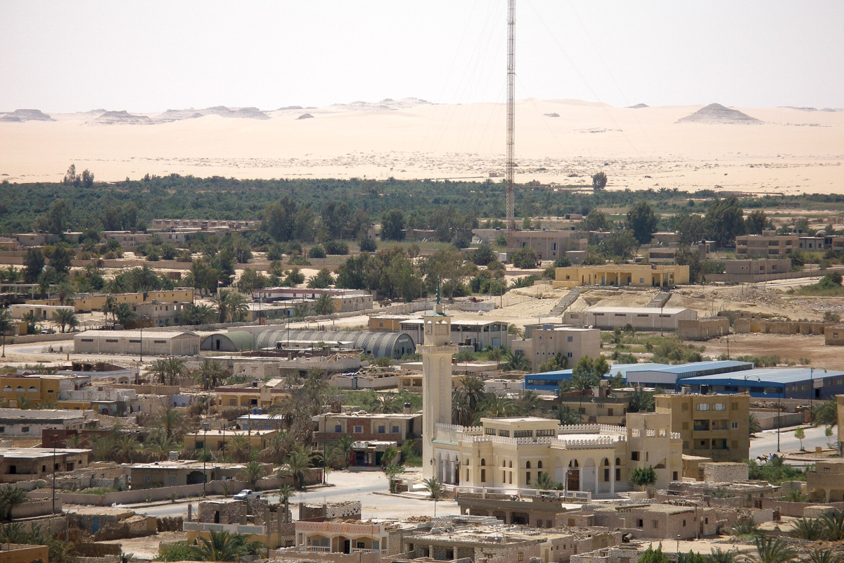 Settlement and palm groves at Siwa Oasis Settlement and palm groves at Siwa Oasis