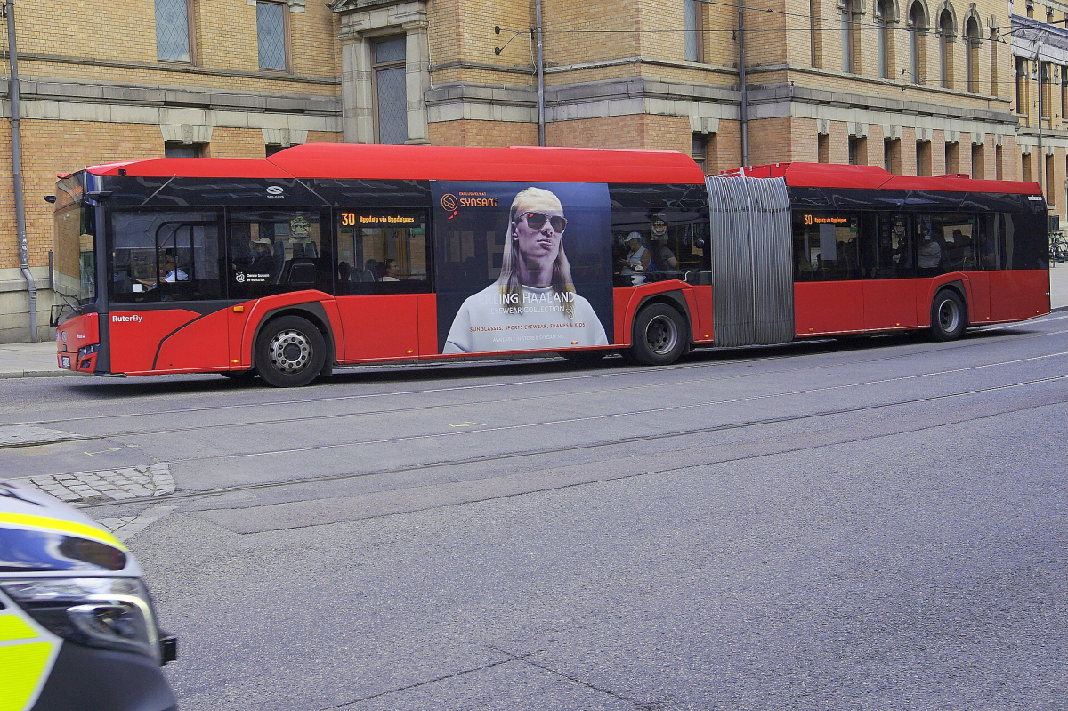 A Solaris Urbino city bus in Oslo; this photograph is not current route information. A Solaris Urbino city bus in Oslo; this photograph is not current route information.
