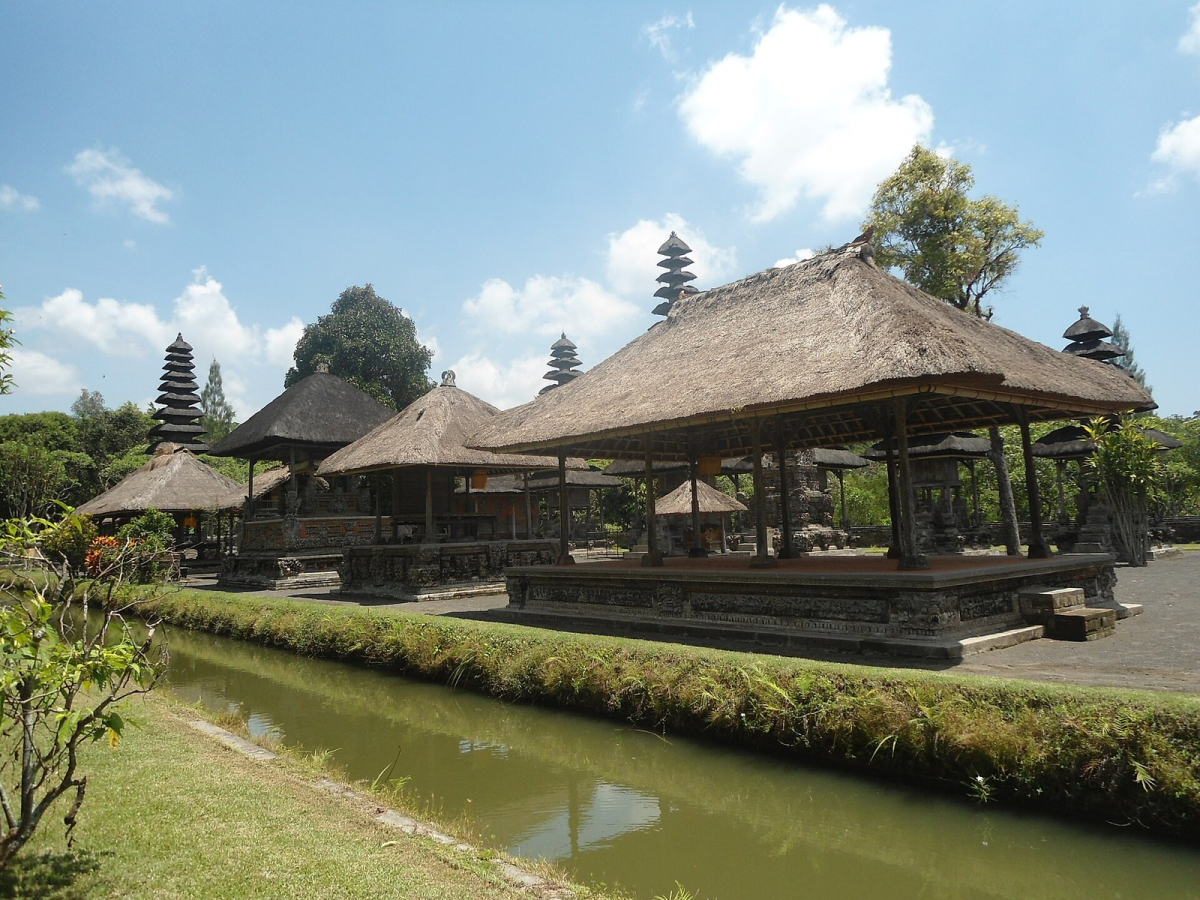 The temple complex at Taman Ayun in Mengwi. The temple complex at Taman Ayun in Mengwi