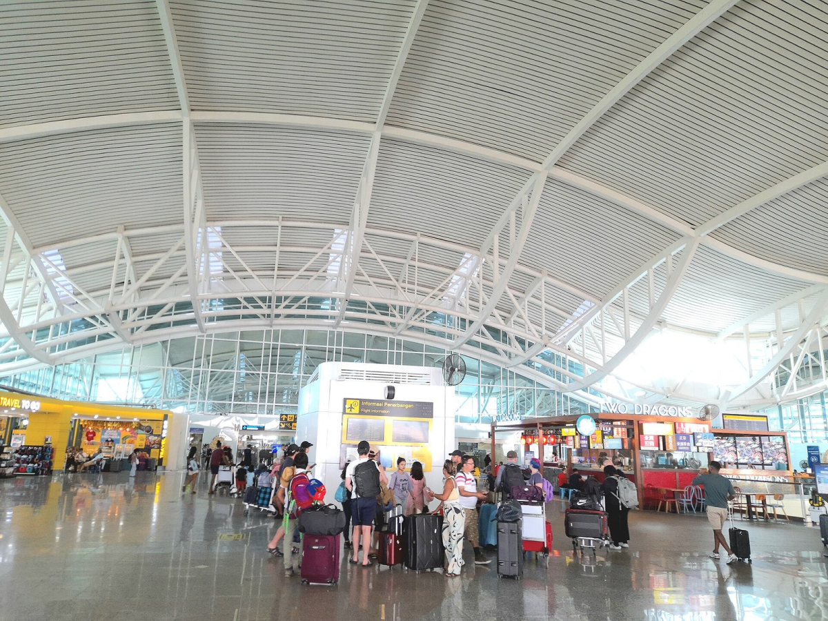 Bali’s international airport terminal