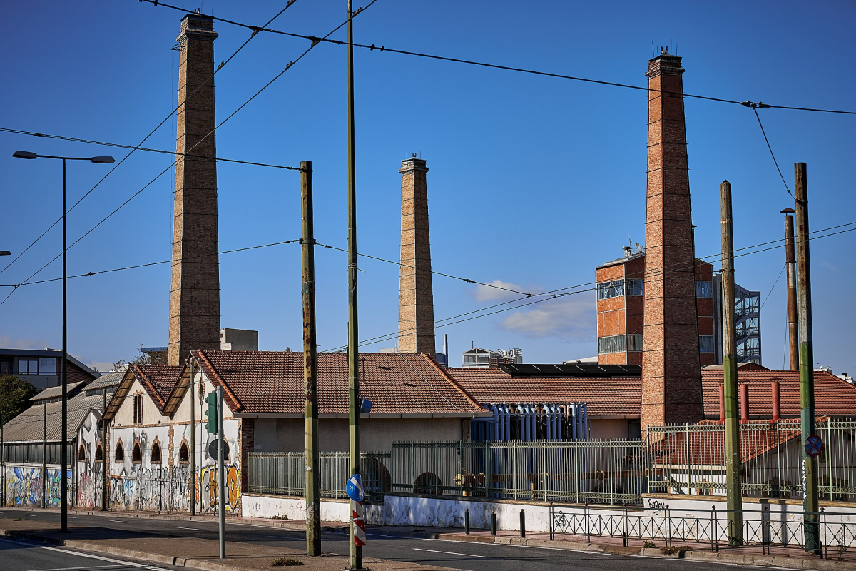The former industrial buildings of Technopolis, Gazi. The former industrial buildings of Technopolis, Gazi.